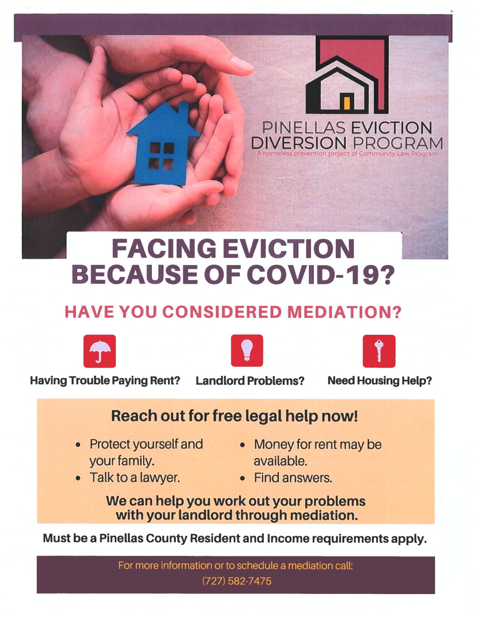 Pinellas County Emergency Rental Assistance Program Housing